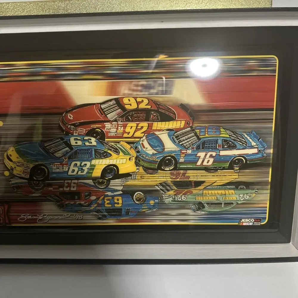 NRFB Jebco NASCAR Clock Sam Bass 1998 Limited Edition 372/5000 NIB Racing Cars